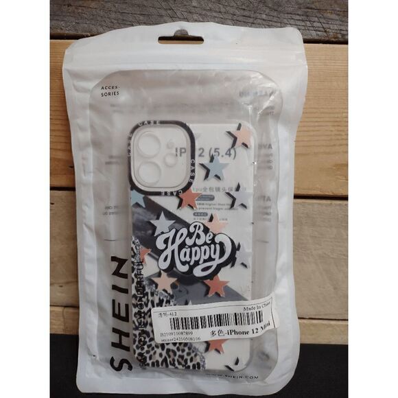 BRAND NEW Shein iPhone 12 Mini Be Happy Cell Phone Case - Picture 1 of 1